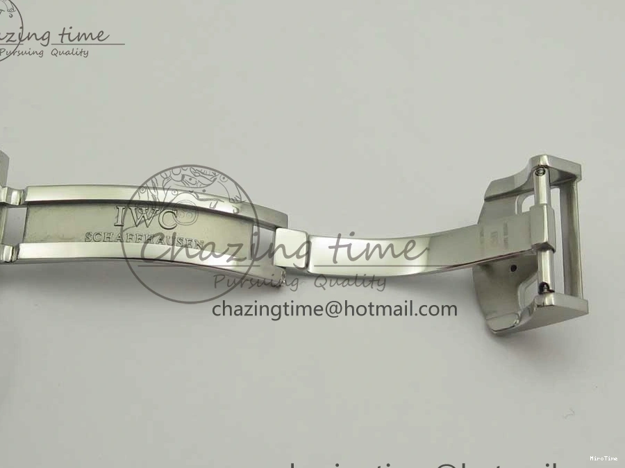 MIROTIME 1218 Efficient Portuguese Tourbillon IW5463 SS ZF Best Edition White Dial on Black Leather Strap 7170